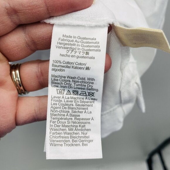 Madewell Womens Size XL 100% Cotton Relaxed Boxy Tee in White $52 NS573 1064 - Picture 8 of 8